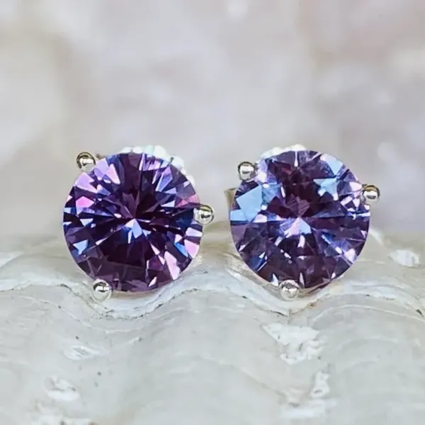 Alexandrite Stud Earrings