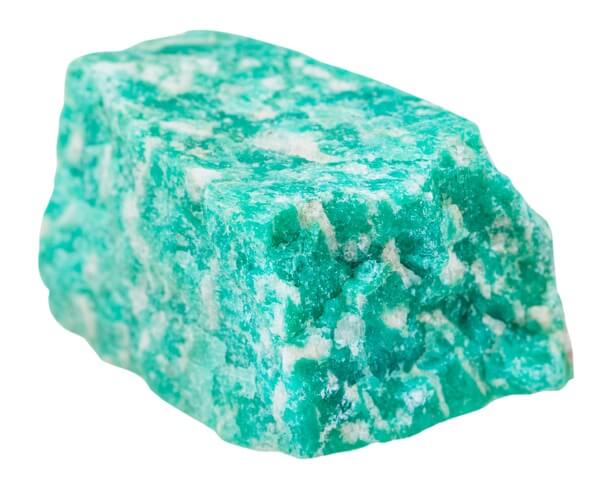 A chunk of Amazonite