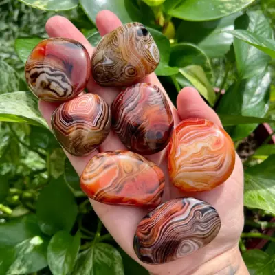 Banded Sardonyx Tumbled Stones