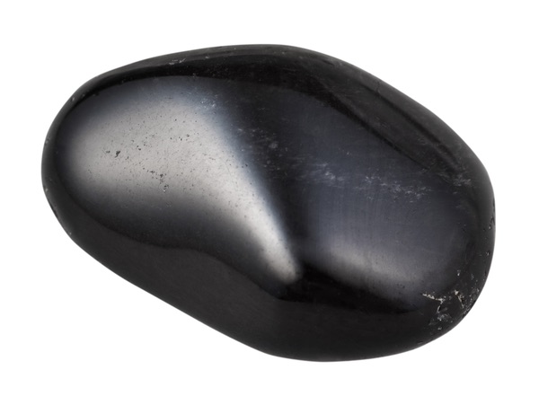 Black obsidian stone with powerful properties