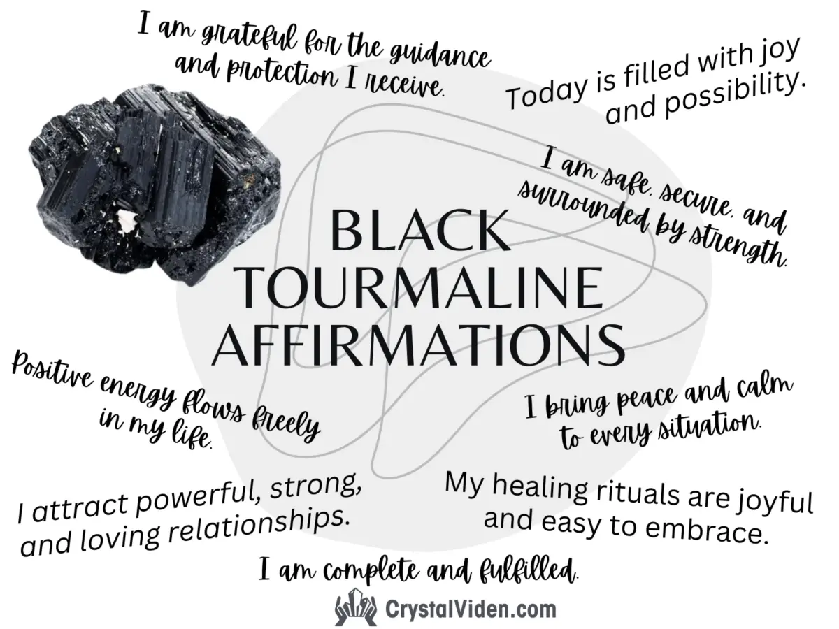 Black Tourmaline Affirmations