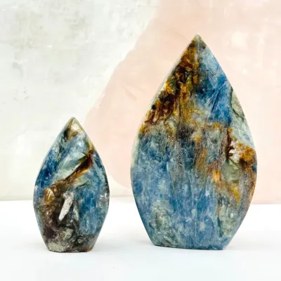 Blue Kyanite Crystal Polished Cut Base Point