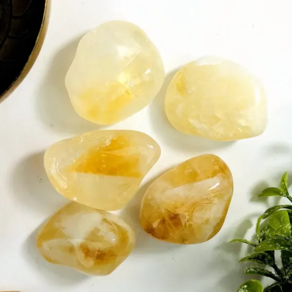 Citrine Crystal Tumbled Gemstones