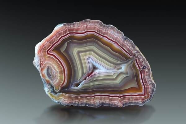 Colorful Banded Agate with strong properties