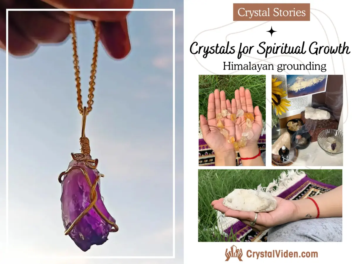 Amethyst necklace - Himalayan Grounding: How I Found My Crystals for Spiritual Growth