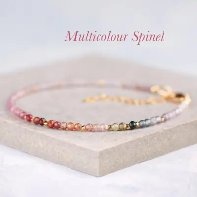 Dainty Multicolour Spinel Bracelet