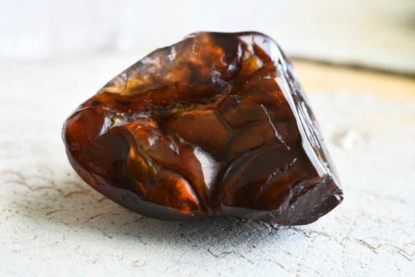 A dark Fire Agate stone