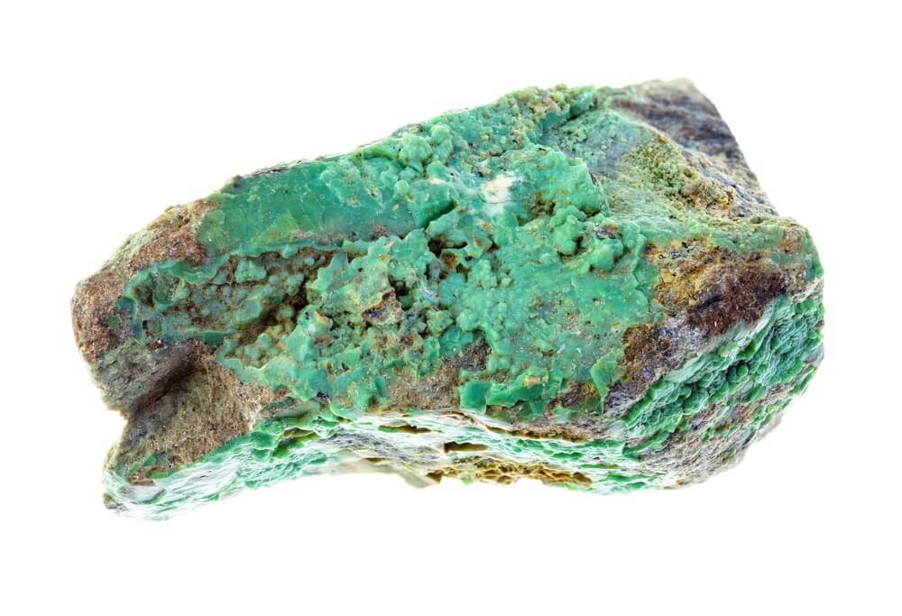 A piece of Garnierite