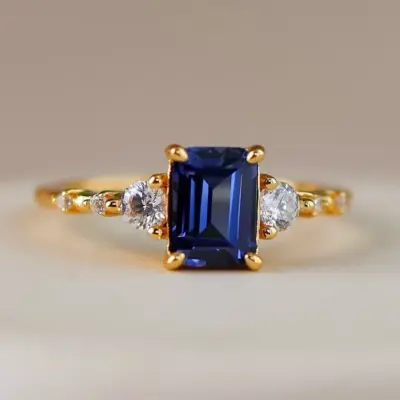 Genuine Blue Sapphire Ring