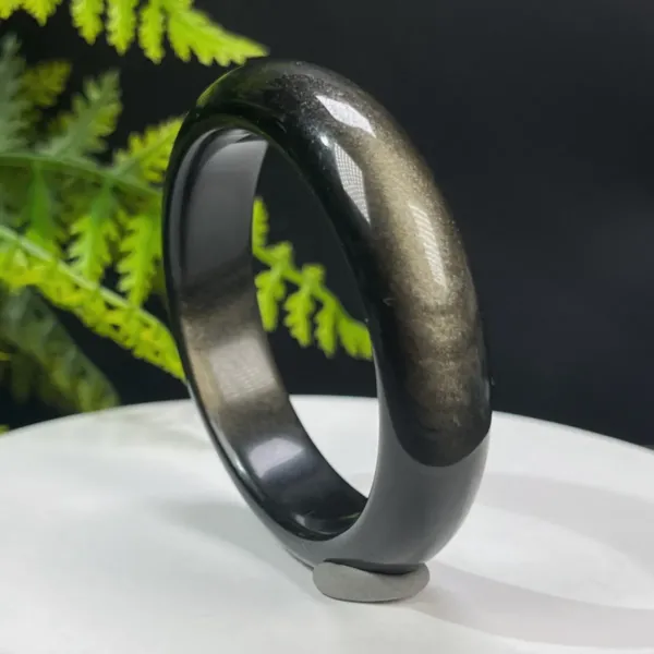 Golden Sheen Obsidian Bangle