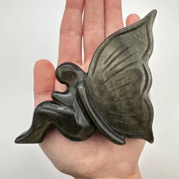 Golden Sheen Obsidian Fairy