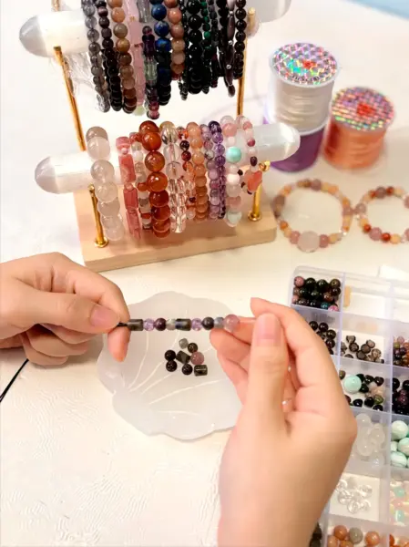 Making Healing Stone Bracelets