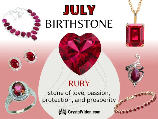 May Birthstone July crystal and jewellery - necklaces, bracelets, earrings and rings
