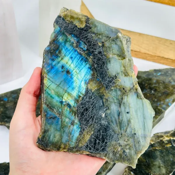Labradorite Freeform Crystal Slab