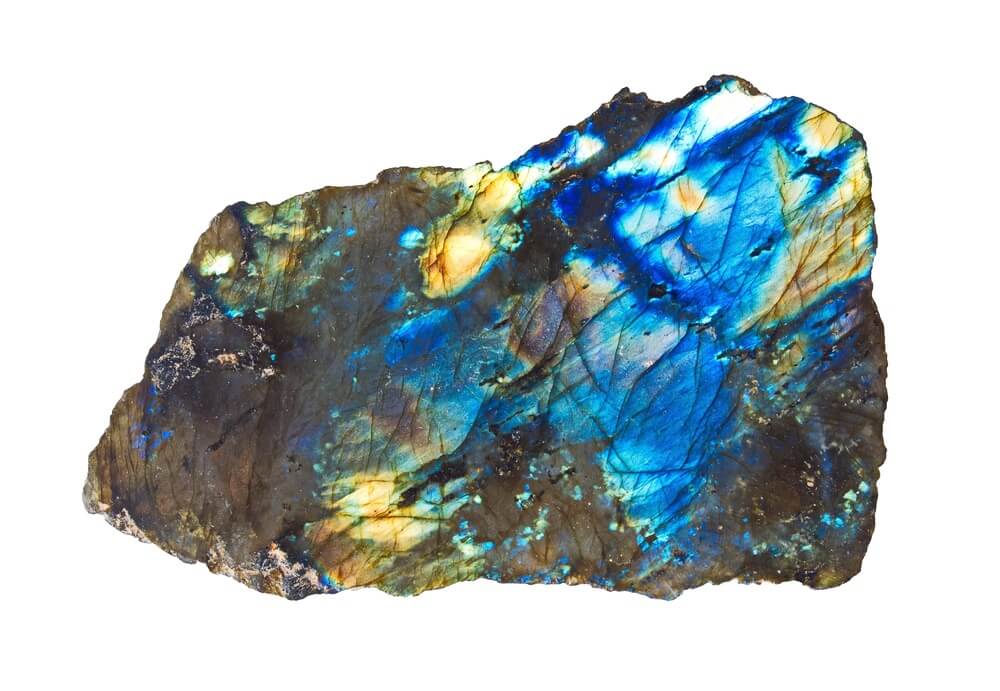 A large Labradorite crystal