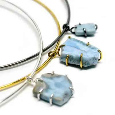 Larimar Choker Necklace