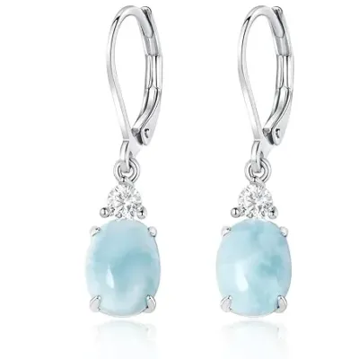 Larimar Dangle Earrings