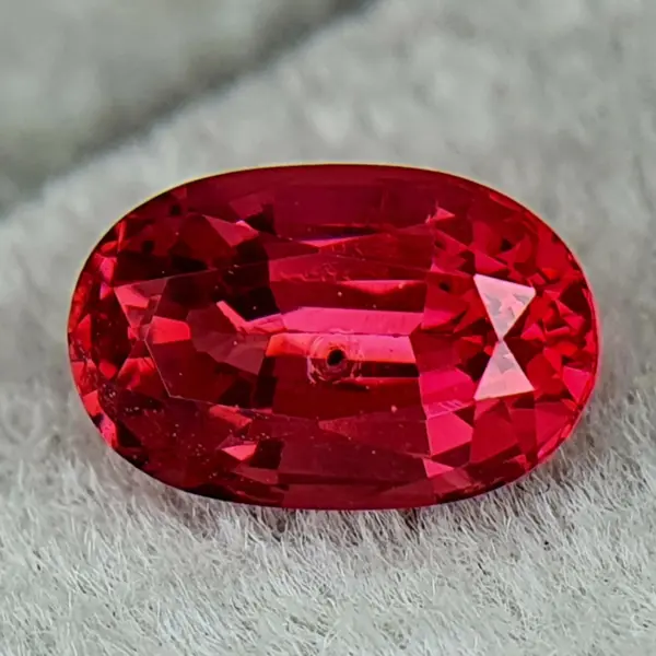 Certified Fine Natural Mahenge Spinel vivid Red Color