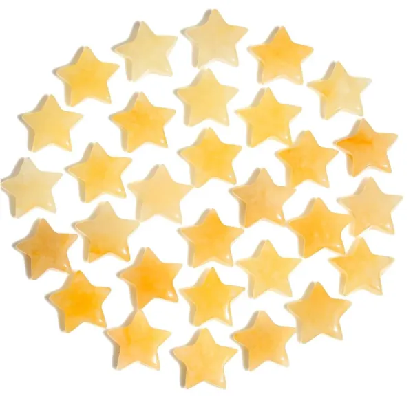 Natural Citrine Polished Star Set