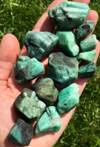 Natural Raw Emerald Crystals