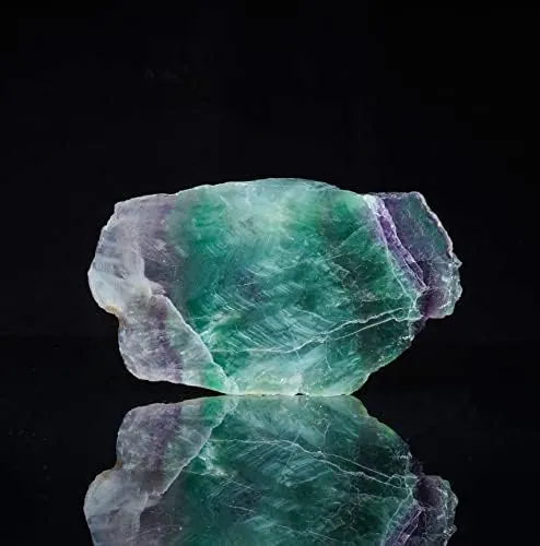Natural Raw Multi Fluorite Slice
