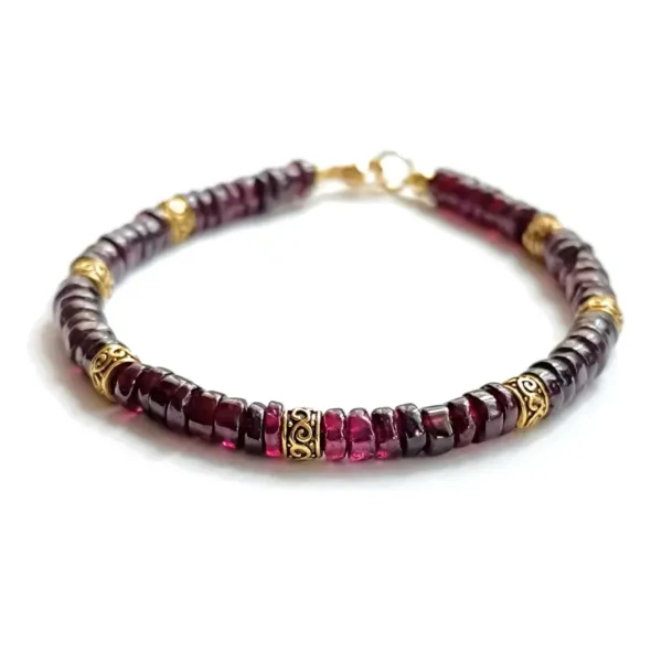 Natural Raw Ruby Unisex Bracelet
