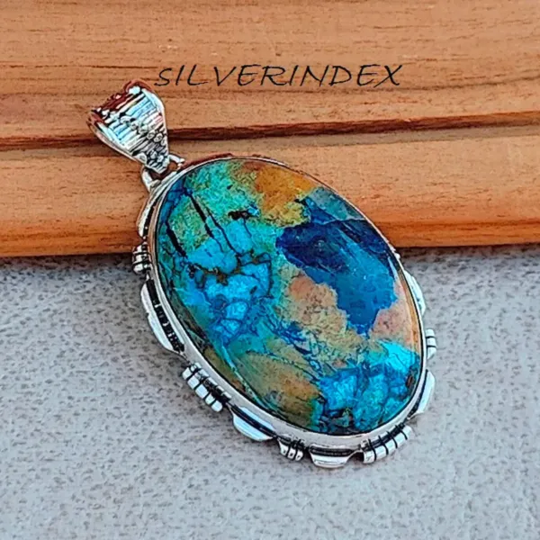 Oval Chrysocolla Pendant