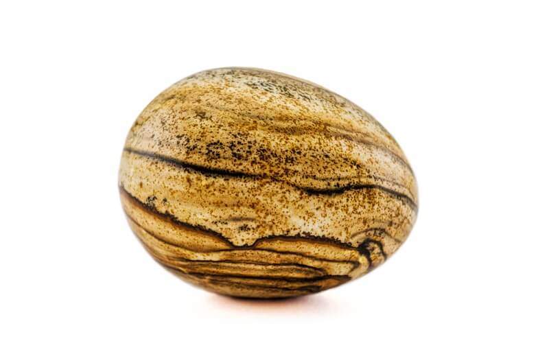 One round piece of Picture Jasper