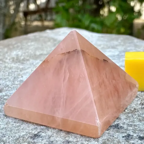 Pink aventurine pyramid