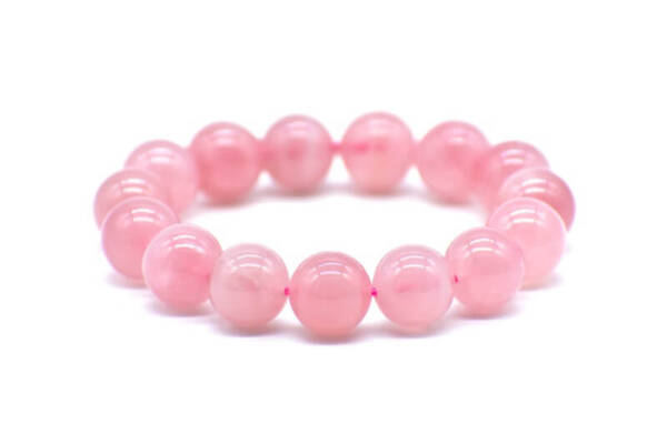 Small piece of Pink Jade made into a bracelet