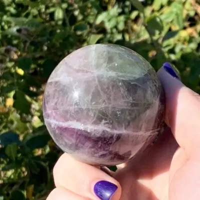 Rainbow Fluorite Sphere