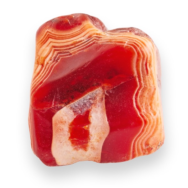 An uneven Red Agate stone