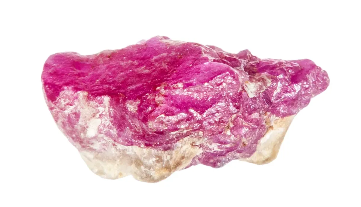 July Birthstone rough ruby crystal