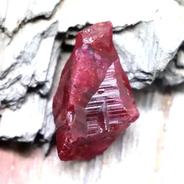 Earth Mined Certified Raw Red Ruby Loose Uncut Rock