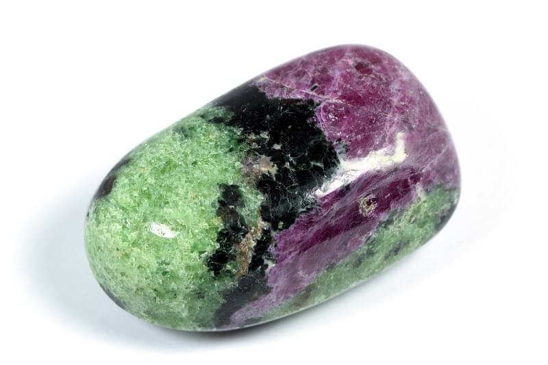 One polished piece of Ruby Zoisite