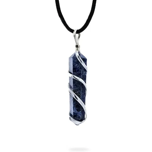 Sodalite Pendant Necklace for Men & Women