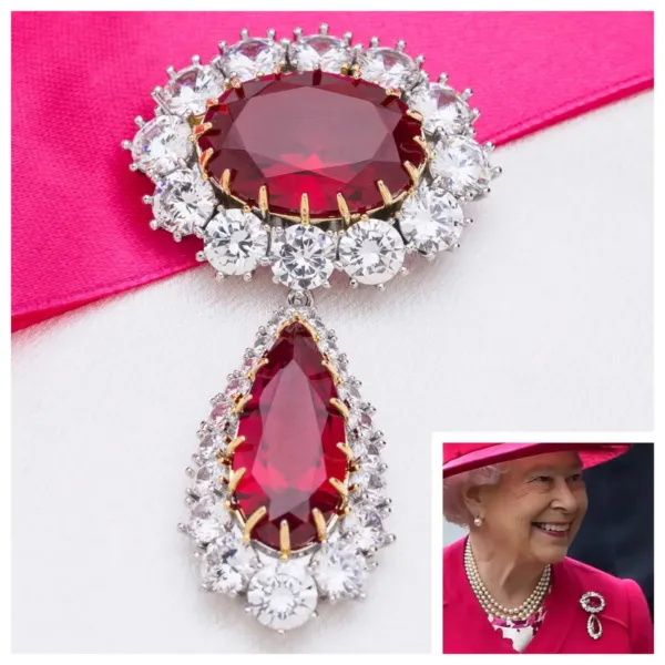 The Crown Ruby Brooch Replica