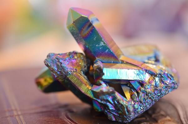 Jagged Titanium Aura Quartz