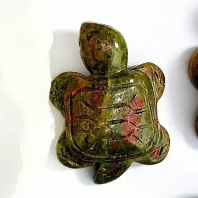 Unakite Turtle Cabochon