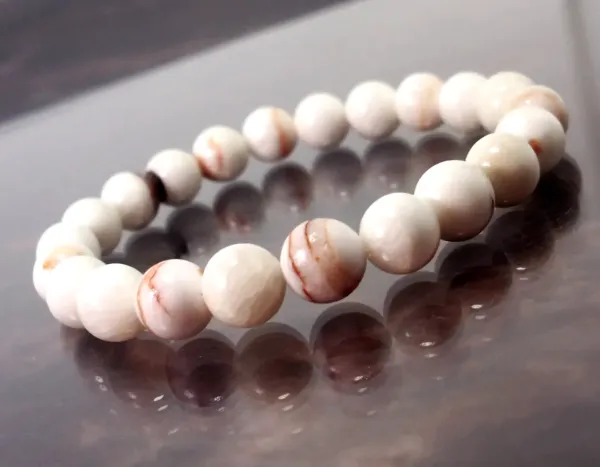 White Onyx Beaded Bracelet