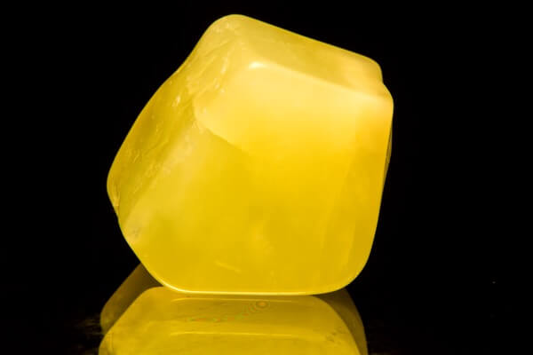 A chunky piece of Yellow Jade